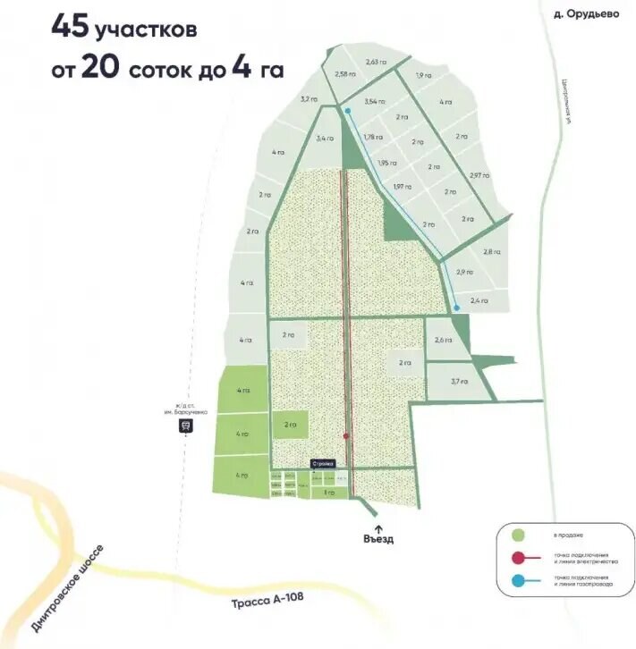 Участок 200 га, продажа, г. Дмитров, Московская обл. — фотография 1