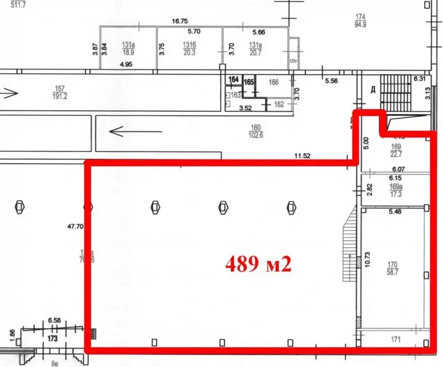 Склад 650 м², аренда, г. Медынь, Ивановское р-н — фотография 1